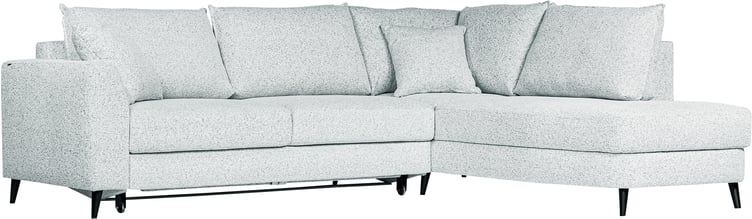 Bellus® Lucca vuodeavokulmasohva (oikea), vaaleanharmaa