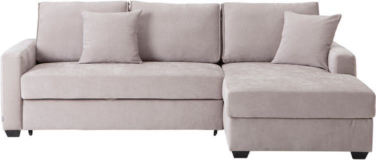 Bergen 3-istuttava vuodedivaanisohva (oikea) harmaa