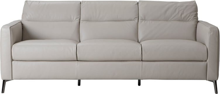 Carino 3-istuttava sohva, smoke hiekanvärinen nahka