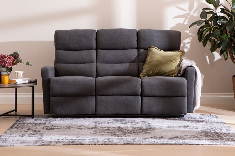 Ohio 3-istuttava sohva mekanismilla tummanharmaa