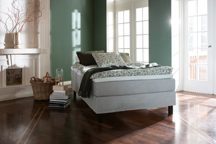 Moon Bronze jenkkisänky 140x200, pocket, Primo 84 vaaleanharmaa