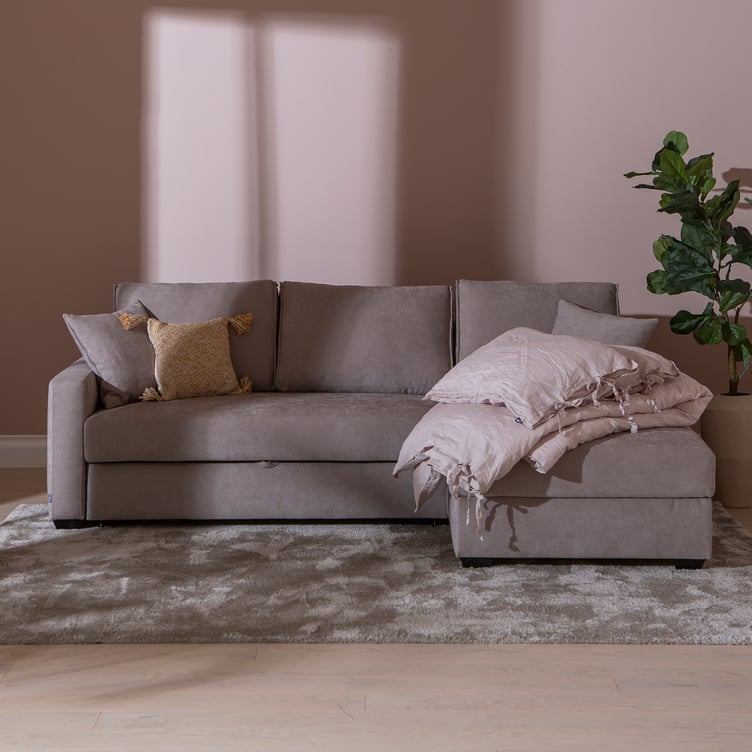 Bergen 3-istuttava vuodedivaanisohva (oikea) harmaa