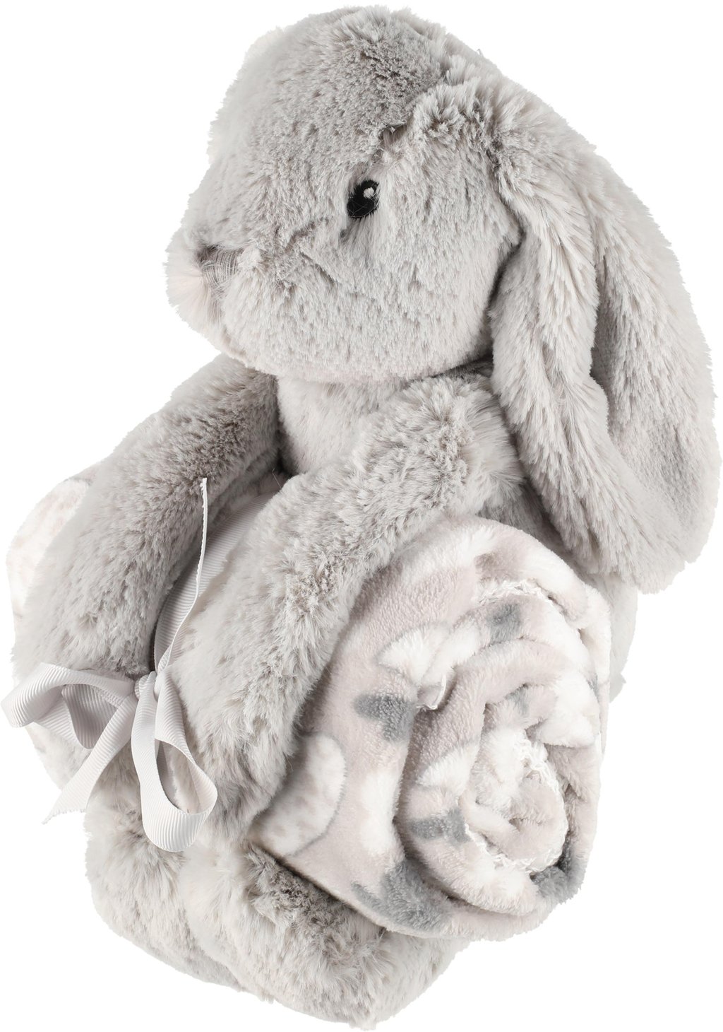 4Living Bunny torkkupeitto 75x100 cm, harmaa, sis. pehmolelun