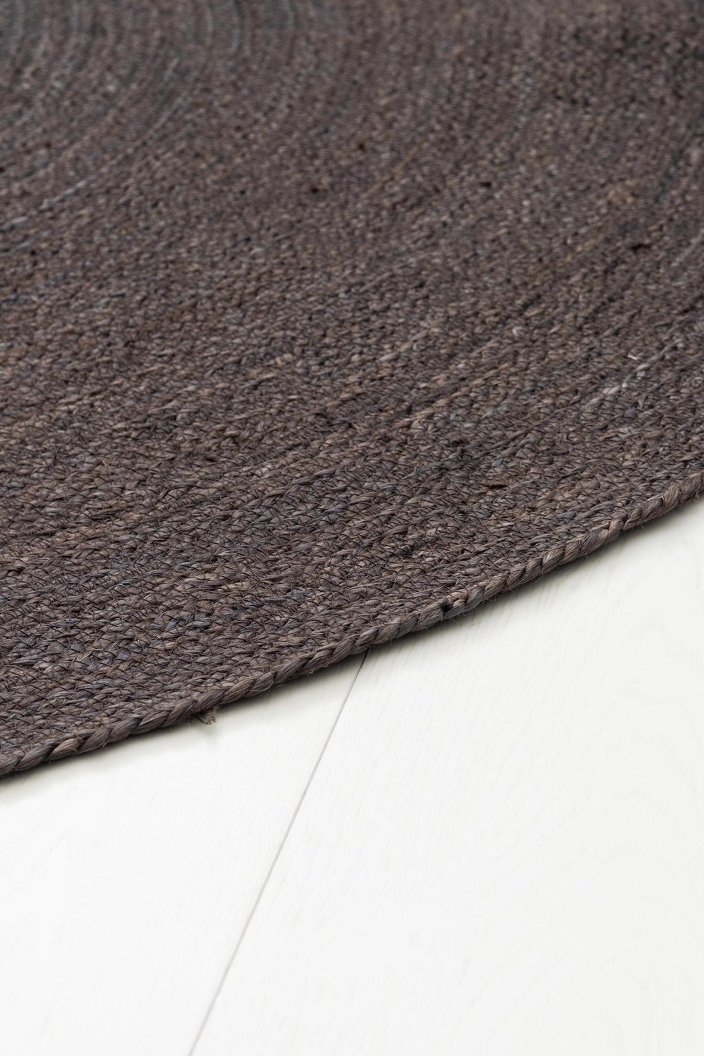 FanniK Rauha matto pyöreä ⌀ 100 cm, tumman harmaa / hiili