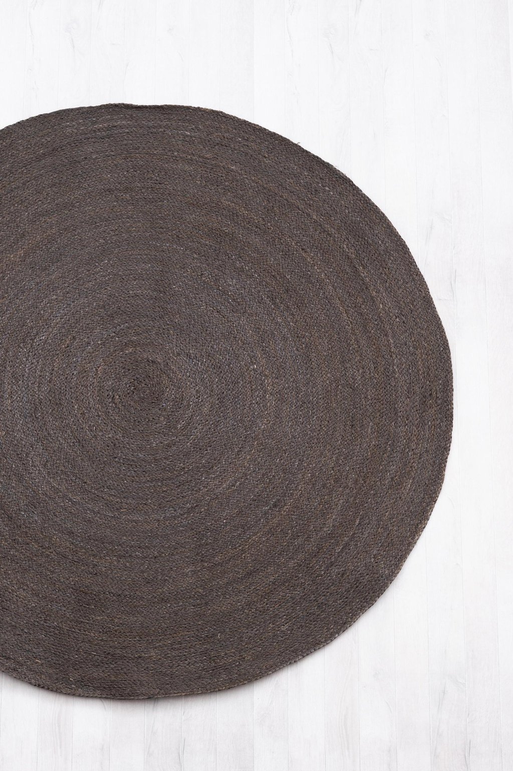 FanniK Rauha matto pyöreä ⌀ 150 cm, tumman harmaa / hiili