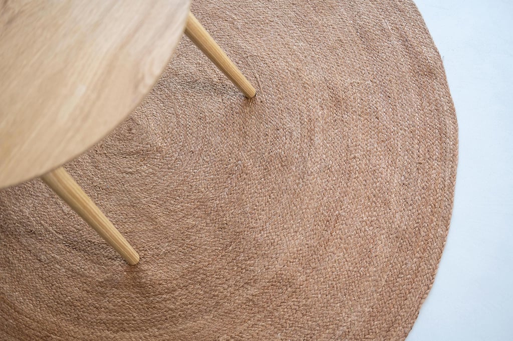 FanniK Rauha matto pyöreä ⌀ 150 cm, ruskea