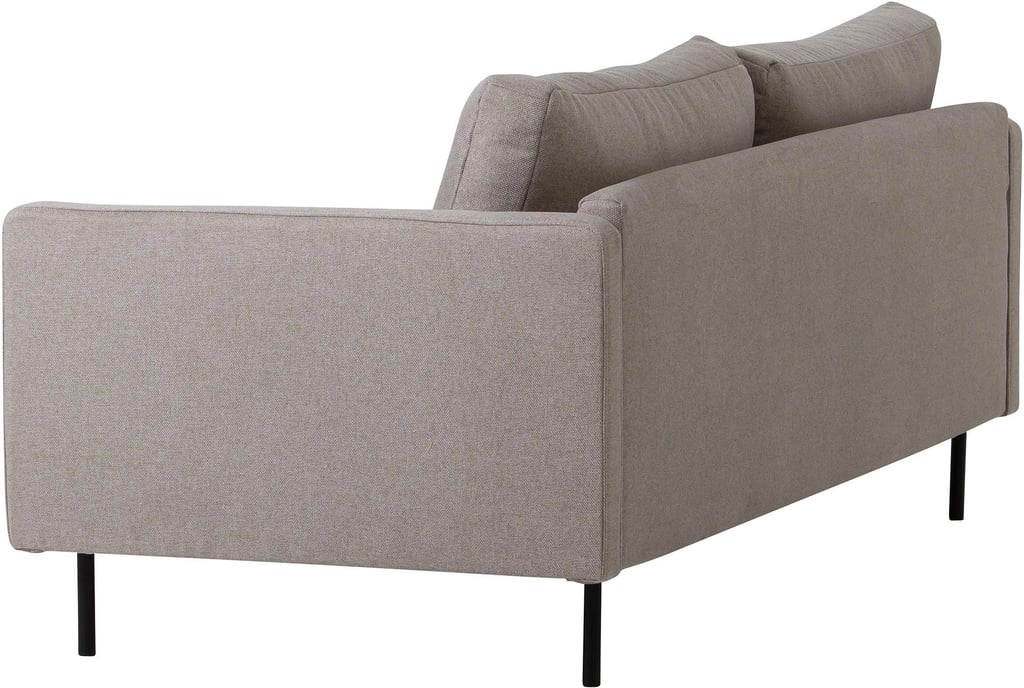Scandinavia 3-ist. sohva beige / mustat metallijalat