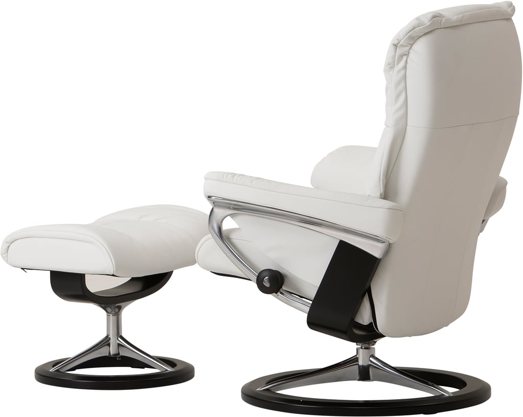 Stressless® Mayfair tuoli + rahi, batick snow, signature-jalka musta/teräs