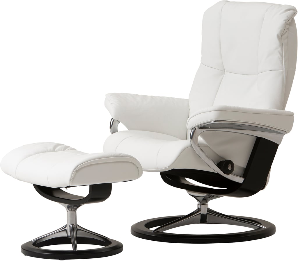 Stressless® Mayfair tuoli + rahi, batick snow, signature-jalka musta/teräs