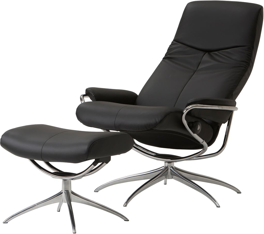 Stressless® City tuoli+rahi Batick black (Star-jalka, teräs)