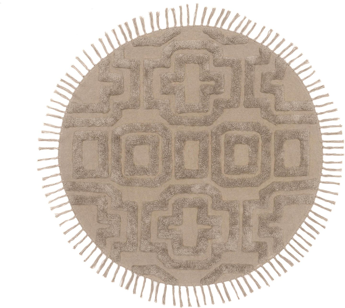 4Living Atlas matto pyöreä ⌀ 120cm, beige
