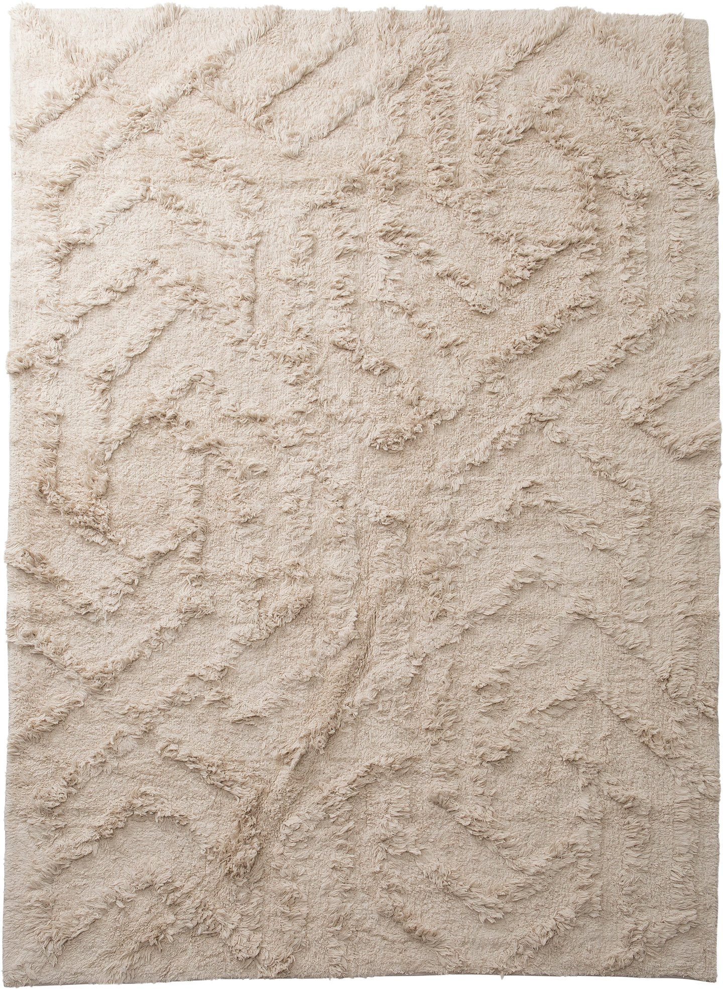 Labyrintti matto 200x290 cm, beige