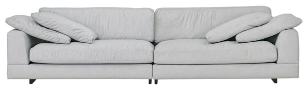 Infinity 4-istuttava sohva vaaleanharmaa