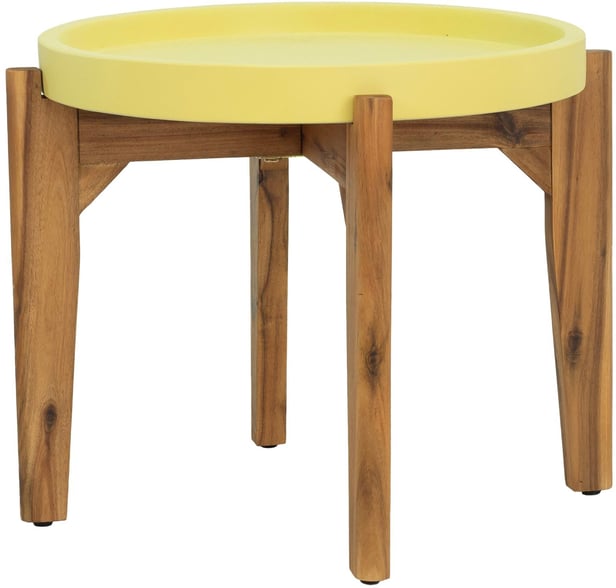 Jax sohvapöytä pyöreä 55 cm keltainen/puu